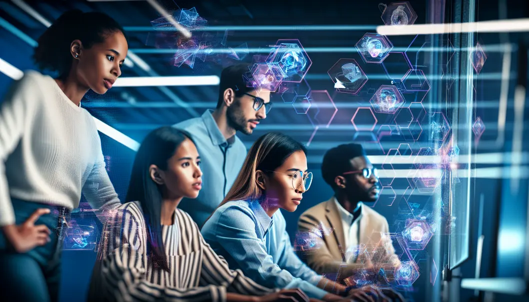 AI agents transforming a startup’s operations with cutting-edge collaboration.