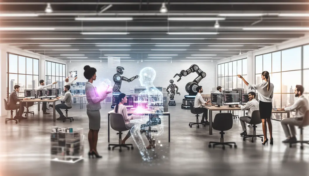 AI agents transforming a startup’s operations with cutting-edge collaboration.