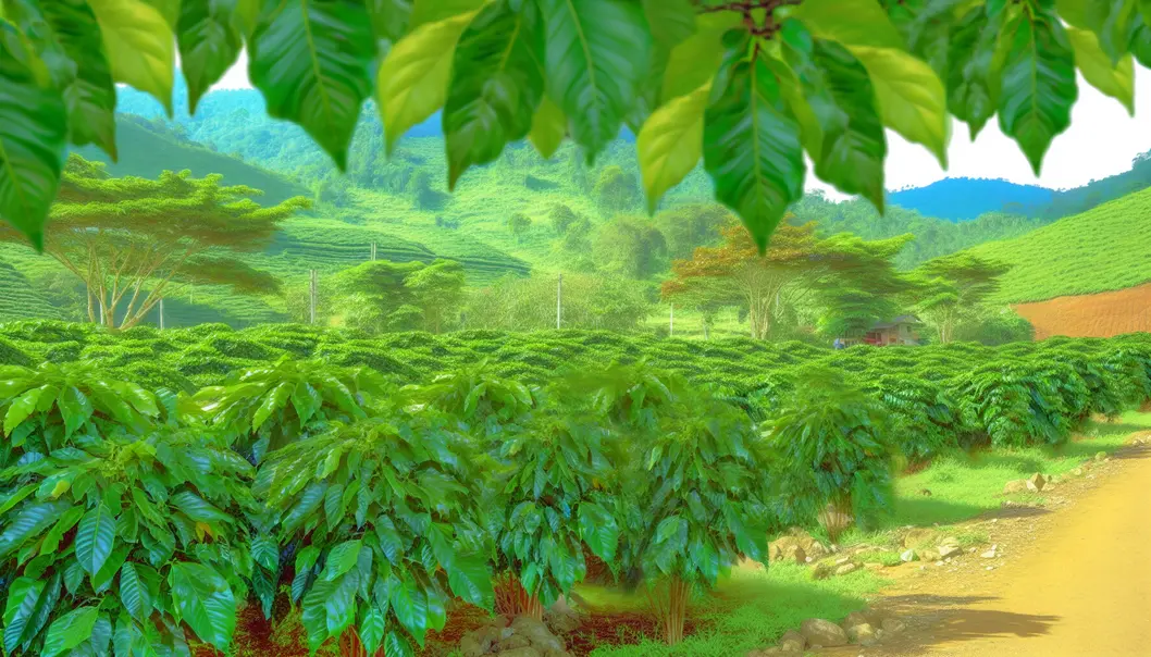 Cây cà phê tại Mai Sơn phát triển tốt nhờ phân bón NPK.