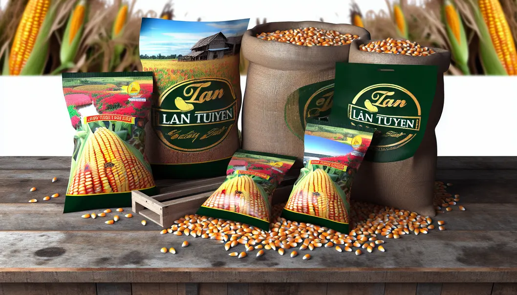 Nông dân kiểm tra những cây ngô cao khỏe trên đồi núi.