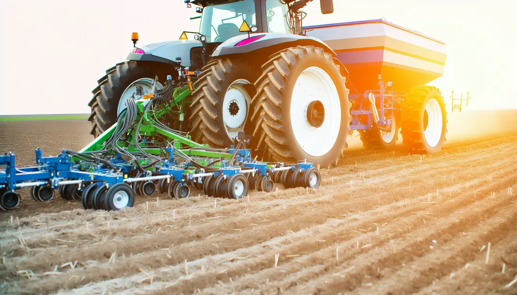 A farmer explores different types of fertilizers to choose the best for crops.