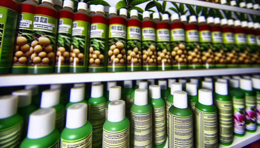 Vườn nhãn tại Lóng Phiêng được chăm sóc kỹ lưỡng.