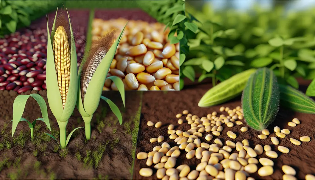 Cánh đồng Mộc Châu bạt ngàn với giống ngô và đậu nành được chọn lọc.