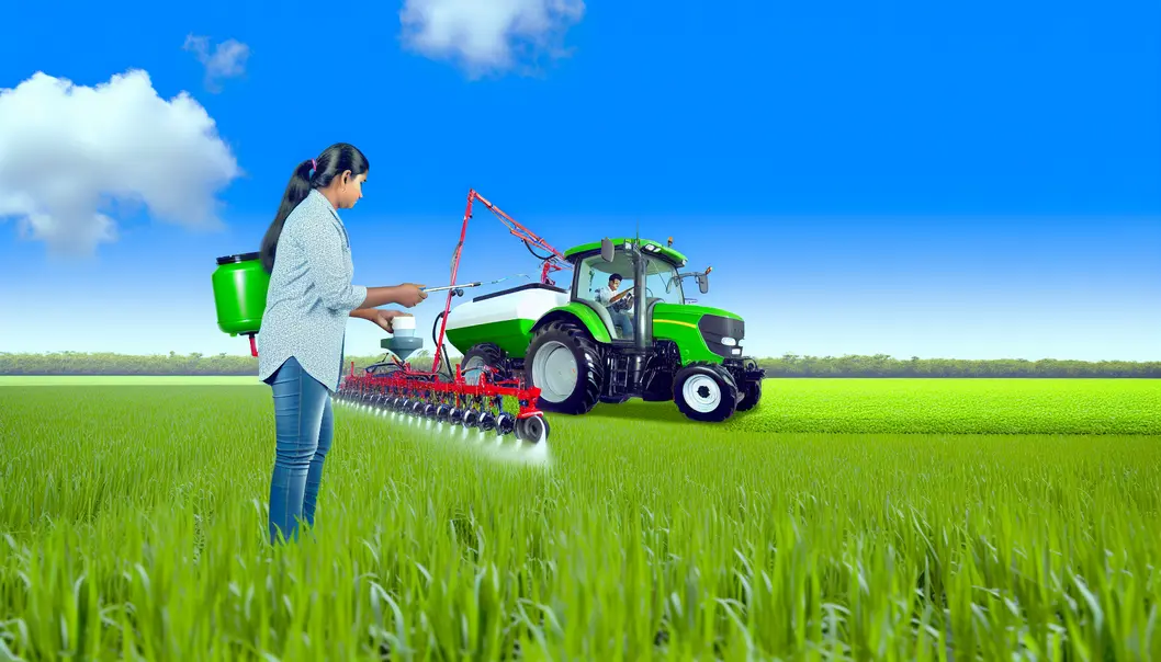 A variety of fertilizer types including organic and inorganic, ready for application on the farm.